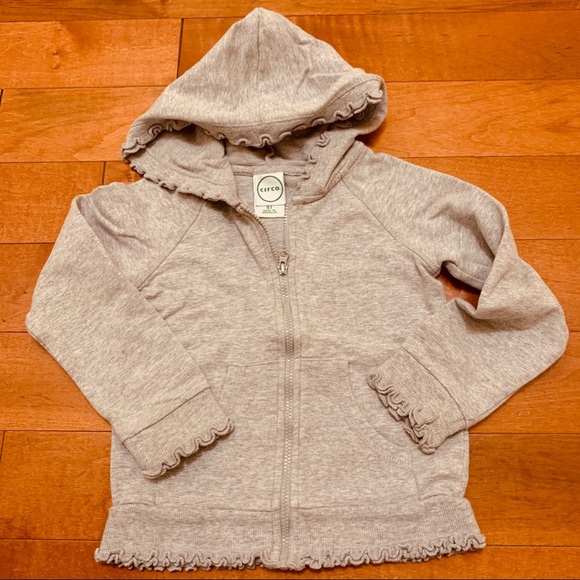 Circo Gray hooded lightweight sweatshirt size 4 - Picture 1 of 1